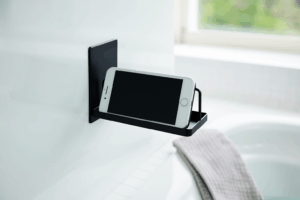 浴室のスマホスタンド